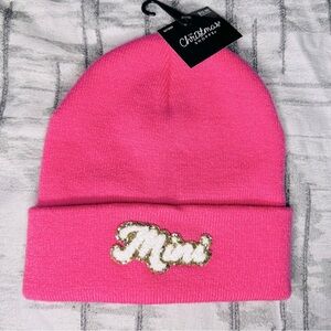 Toddler girl hat / pink with mini